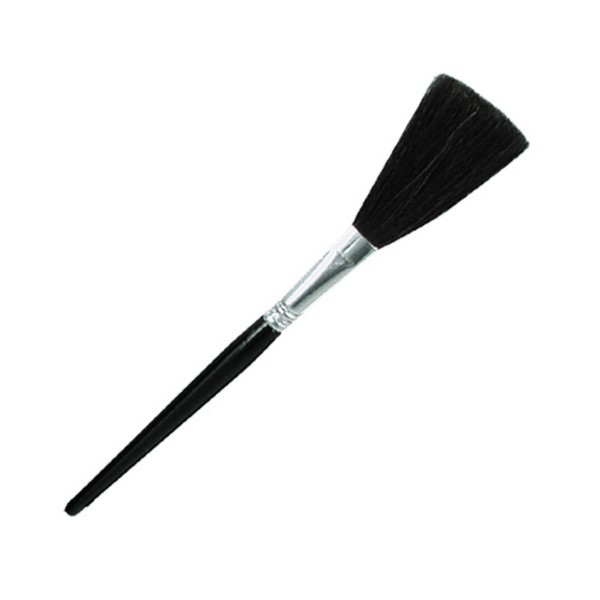 Gordon Brush Round Black Goat Flat Trim Fingerprint Brush 0181-00001